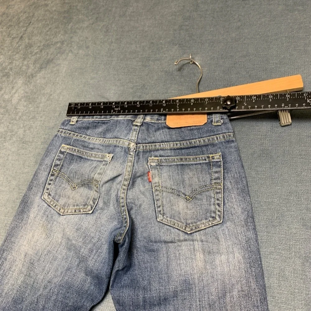 Levi's 508 Tapered Jeans Boys 10 Reg 25x25 Blue Denim Cotton Distressed Casual